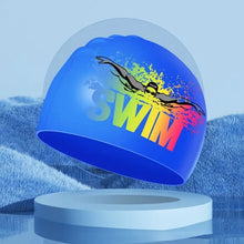 Load image into Gallery viewer, Swimming Matters Fun Print Silicone Cap
