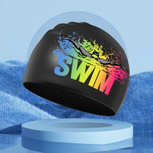 Load image into Gallery viewer, Swimming Matters Fun Print Silicone Cap
