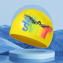 Load image into Gallery viewer, Swimming Matters Fun Print Silicone Cap
