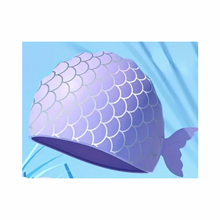 Load image into Gallery viewer, Swimming Matters Tails Youth Silicone Cap
